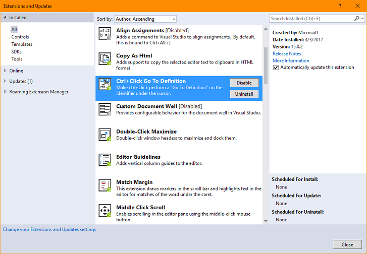 Productivity Power Tools 17 19 Visual Studio Marketplace